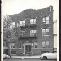 B&W photo of apartment building at 294-296 14th Avenue, Newark.