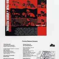 Handbill advertising the 23rd Annual Black Maria Film & Video Festival including as a venue, the Hoboken Historical Museum, Feb. 2, 2004.