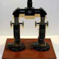 Ballistics comparison microscope formerly owned by the Hoboken Police Department.