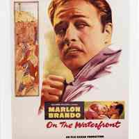 Color print of publicity poster for film "On the Waterfront" no place, no date, ca. 1954.