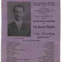          2: Week of Feb. 9, 1914; The Traveling Salesman; Lawrence Dunbar
   