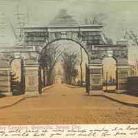 Postcard: New York Bay Cemetery, Jersey City, NJ