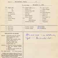 Digital images of six dated formal grade reports to parents for Paula Millenthal, ninth grade, Stevens Hoboken Academy, Hoboken, 1951-1952.