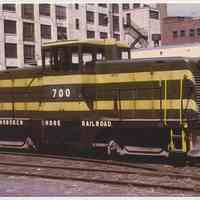 Postcard: [Hoboken Shore Railroad, Jersey GE locomotive.] No issue date, circa late 1990