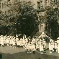 B+W photo of Maypole parade, Hoboken, June 2, 1923.