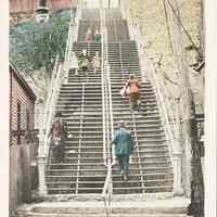 Postcard: Steps, Jersey City, NJ