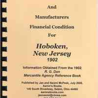 Hoboken Businesses Financial ratings 1902 R.G. Dun Mercantile Agency Reference Book.