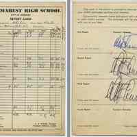         3: Naomi Schubin; Class 10A Academic; tenth grade, 1952-1953
   