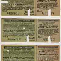 Ticket: Hudson & Manhattan R.R. 30 Day Excursion Ticket & Return Coupon. 1917.