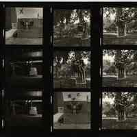 B+W negative contact sheet of images of Hoboken taken by John Conn. no date, [1976].