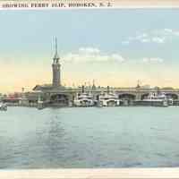 Postcard: Ferry, Hoboken, NJ
