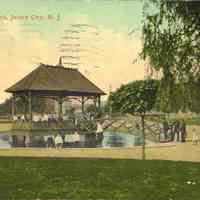 Postcard: Lafayette Park, Jersey City, NJ