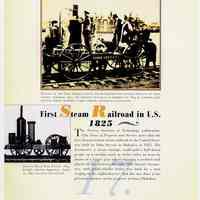          pg 16: 17. First Steam Railroad in U.S. 1825
   