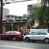 Digital color image of the Maxwell House Coffee plant site with demolition underway, Hoboken, October 2004