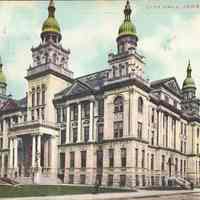 Postcard: City Hall, Jersey City, NJ