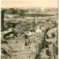 Digital image of postcard titled: New York. The site of the Tunnel Terminal of the Penn. R.R. 34th St., 1907