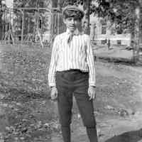 Two B+W negative images of unidentified boys, no place, no date, ca. 190
