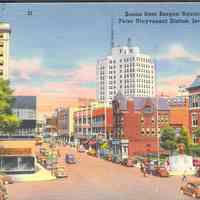 Postcard: Bergen Square, Jersey City, NJ