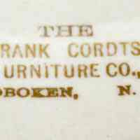          Calendar plate for 1910 issued by The Frank Cordts Furniture Co., Hoboken, N.J. picture number 2
   