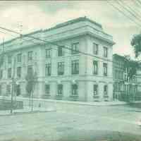 Postcard: Library, Jersey City, NJ