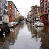 Color photos, 7, of flooding from Hurricane Sandy at Willow Ave. & 8th St., Hoboken, [probably Oct. 30, 2012].