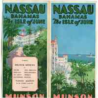 Brochure: Munson Steamship Line. Nassau, Bahamas. The Isle of June. (Pier 3, Hoboken, n.d., ca. early 1930s.)