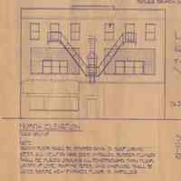 Group of 4 architectural plans for renovation of 307 [actually numbers 309-311] First St., Hoboken, May 31, 1985.