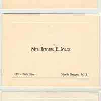          19 engraved note cards
   