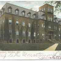 Postcard: 2210 - Stevens Institute, Hoboken, N.J. Postmarked August 7, [1906].