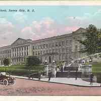Postcard: Dickinson High School, Jersey City, NJ