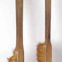 Oven brushes used for cleaning bread baking ovens at Grand Bakery, 738 Willow Ave., Hoboken, ca. 1960-2004.