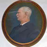 Portrait of James Smith, Treasurer, City of Hoboken. N.d., ca. 1910s-1950s? Pastel from 1890s photo portrait?