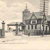Postcard: Roman Catholic Cemetery, Jersey City, NJ