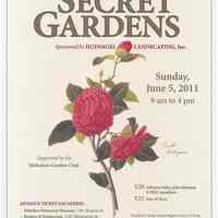 Poster: Secret Gardens Tour, HHM, June 5, 2011.
