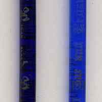 Swizzle sticks, 2: Oval Bar & Restaurant, 91 Washington St., Hoboken, n.d., ca. late 1930s to 1950.