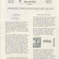 Hoboken Historical Museum Newsletter [First Series], Volume 1, No. 1, February 4, 1987.