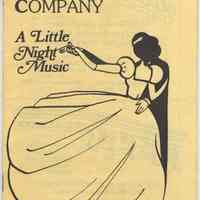 Program for "A Little Night Music", Rennaisance Theatre Company, Hoboken, 1982-83 Season. No performance dates given.