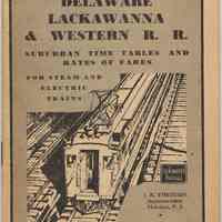 Timetable: D.L. & W. R.R. Suburban Timetables & Rates of Fares for Steam & Electric Trains., Eff. Oct. 29, 1944.