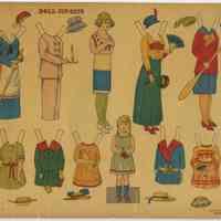          Printed sheets: Doll Cut-Outs, Set No. 1; Set No. 2; Set No. 3; uncut paper doll figures & clothes produced by Decalco Litho. Co., Hoboken, n.d., ca. 1918-1925. picture number 3
   