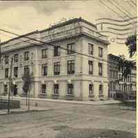 Postcard: Library, Jersey City, NJ