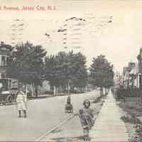 Postcard: Bidwell Avenue, Jersey City, NJ