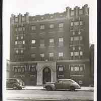 B&W photo of apartment building at 2280 John F. Kennedy Boulevard, Jersey City.