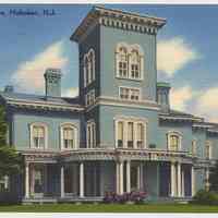 Postcard: Stevens Institute, Hoboken, N.J. No date, circa 1930-1945; unposted. Linen finish.