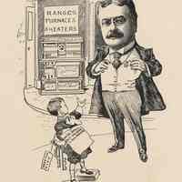 Caricature of Charles A. Mohn, [Hoboken, n.d., ca. 1907-1916]. From album, "Just for Fun"; archives catalogue 2005.018.0001.