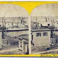 Stereoview: New York. Hoboken Ferry. No. 639. No date, circa 1860s?