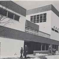 Reference images of 2 printed photo images of Multi-Service Community Center from pg 24 of archives catalog 2002.026.0002, Hoboken, ca. 1975.