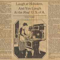 Article: Laugh at Hoboken, and You Laugh at the Real U.S.A. By Rita Christopher. Jerusalem Post (NYT, Op-Ed), Aug. 17, 1980.