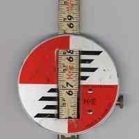          target shown in use on a typical folding rule
   