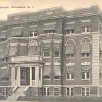 Postcard: North Hudson Hospital, Weehawken, NJ
