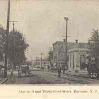 Postcard: Avenue D, Bayonne, NJ